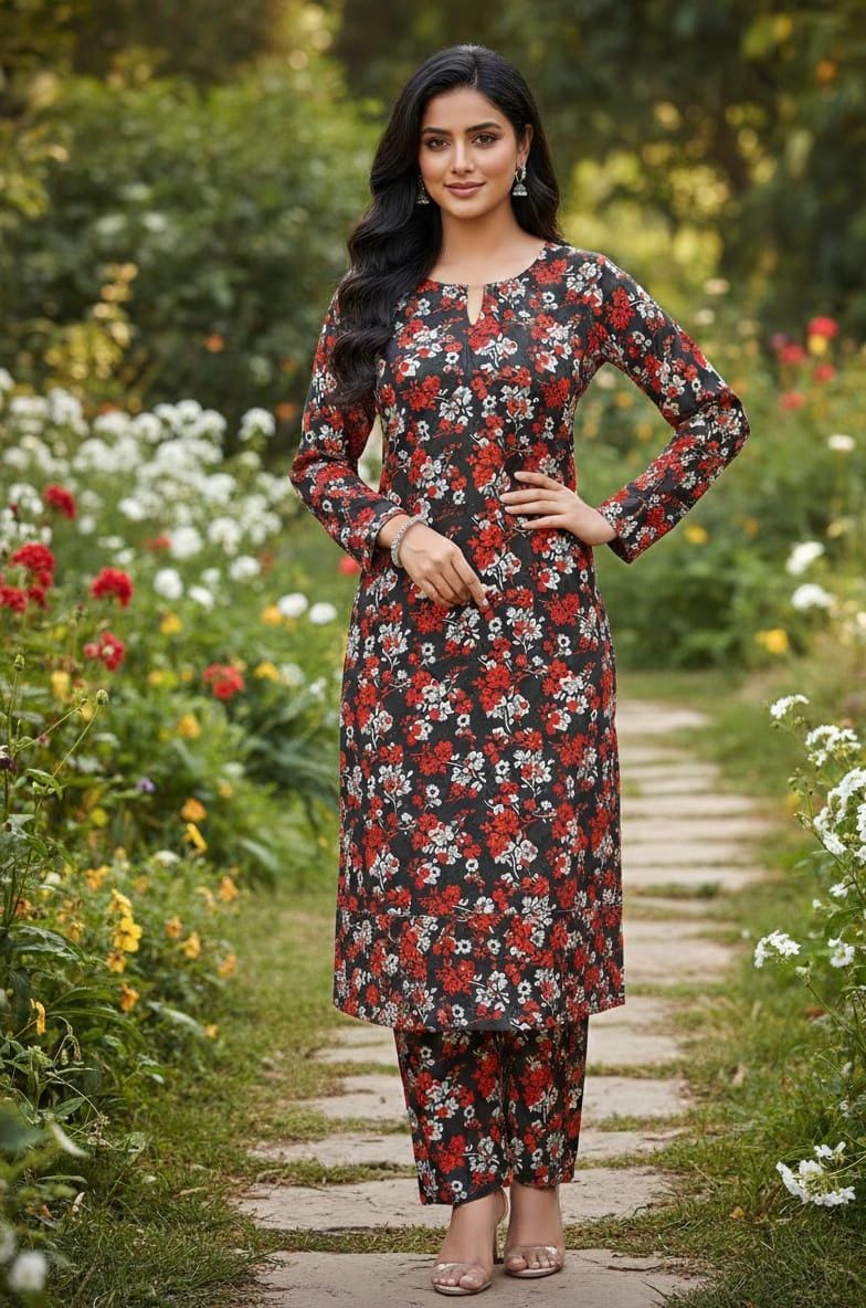 2 Pcs Ladies Suit Des 154