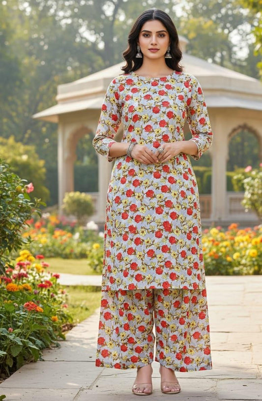 2 Pcs Ladies Suit  Des  110