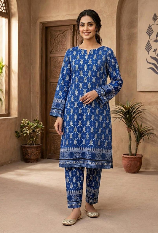 2 Pcs Ladies Suit  Des  111