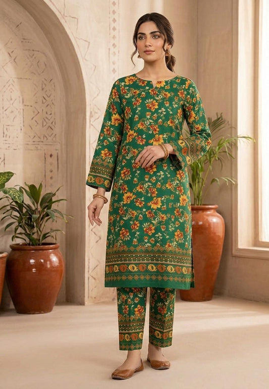 2 Pcs Ladies Suit  Des  114