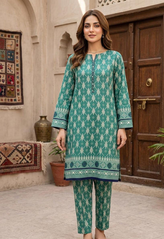 2 Pcs Ladies Suit  Des  116