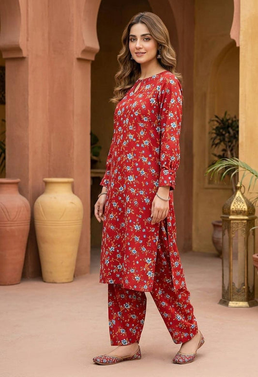 2 Pcs Ladies Suit  Des  117