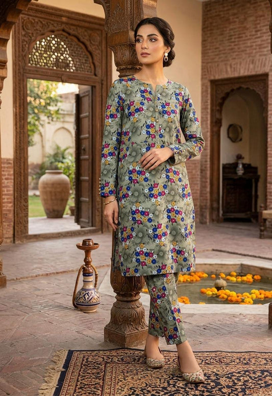 2 Pcs Ladies Suit  Des  101