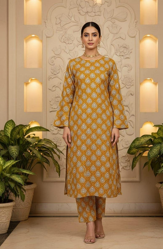 2 Pcs Ladies Suit  Des  121