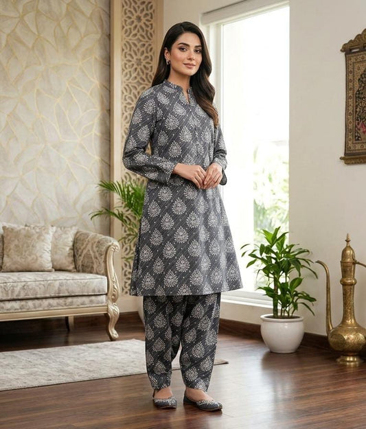 2 Pcs Ladies Suit  Des  125