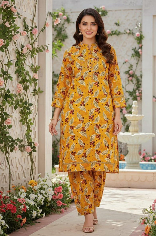 2 Pcs Ladies Suit  Des  125