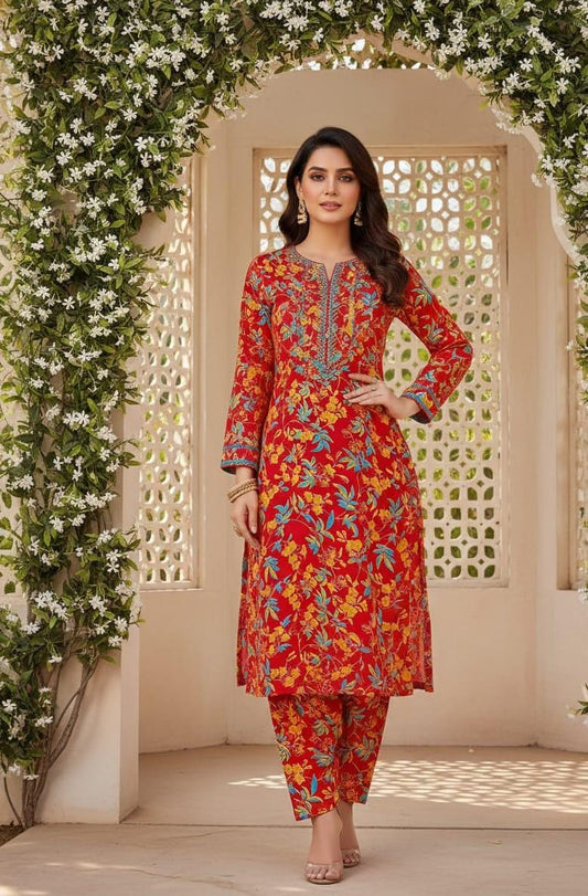 2 Pcs Ladies Suit  Des  126