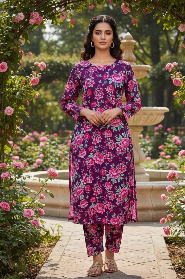 2 Pcs Ladies Suit  Des  127