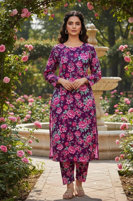 2 Pcs Ladies Suit  Des  127