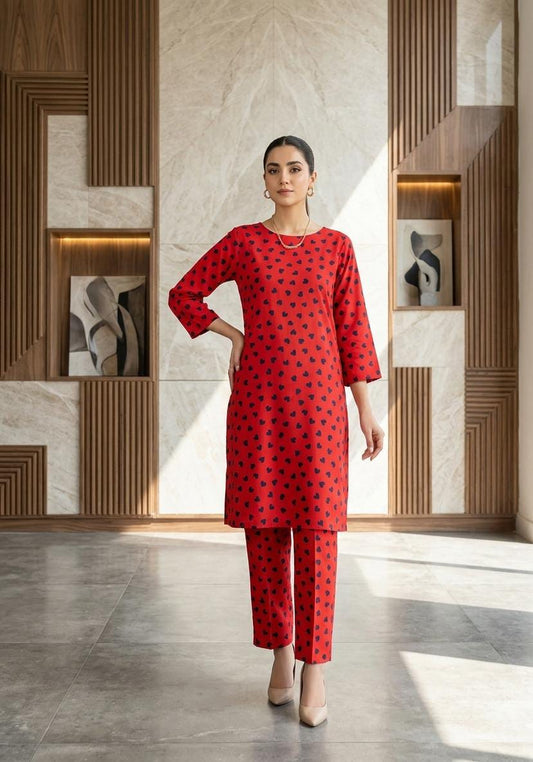 2 Pcs Ladies Suit  Des  102