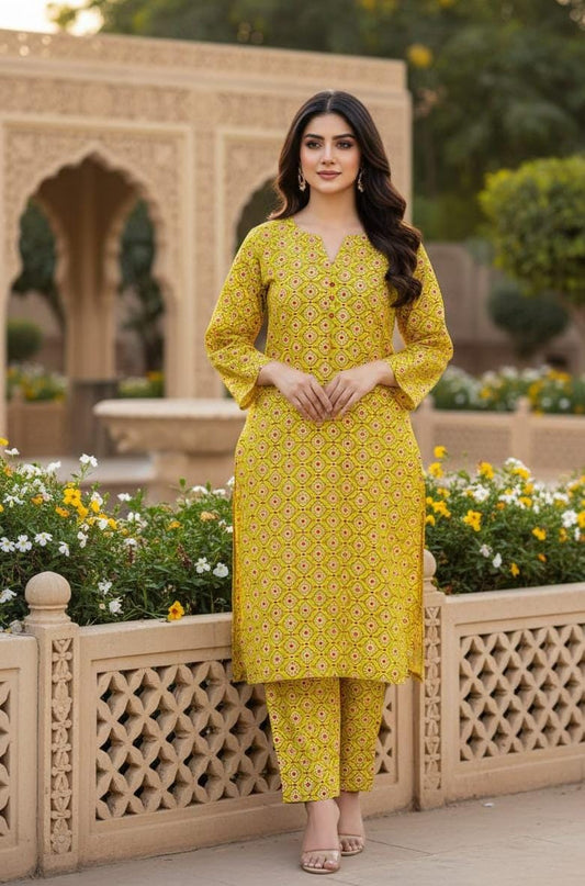 2 Pcs Ladies Suit  Des  132