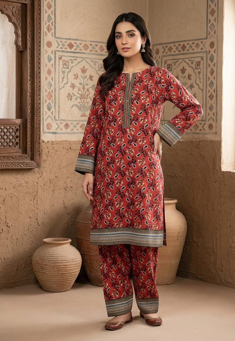2 Pcs Ladies Suit  Des  103