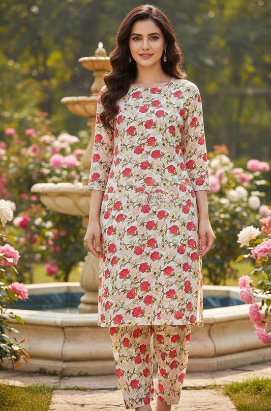 2 Pcs Ladies Suit  Des  142