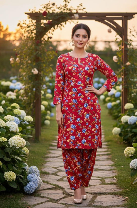 2 Pcs Ladies Suit  Des  143