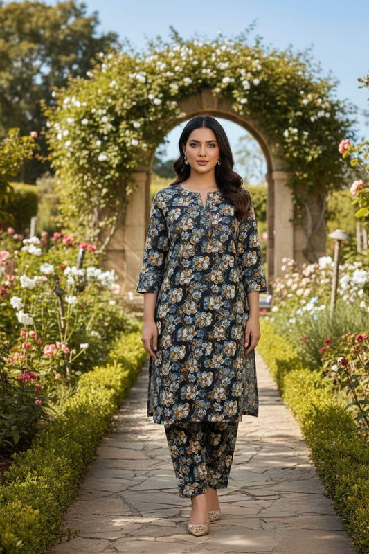 2 Pcs Ladies Suit  Des  148