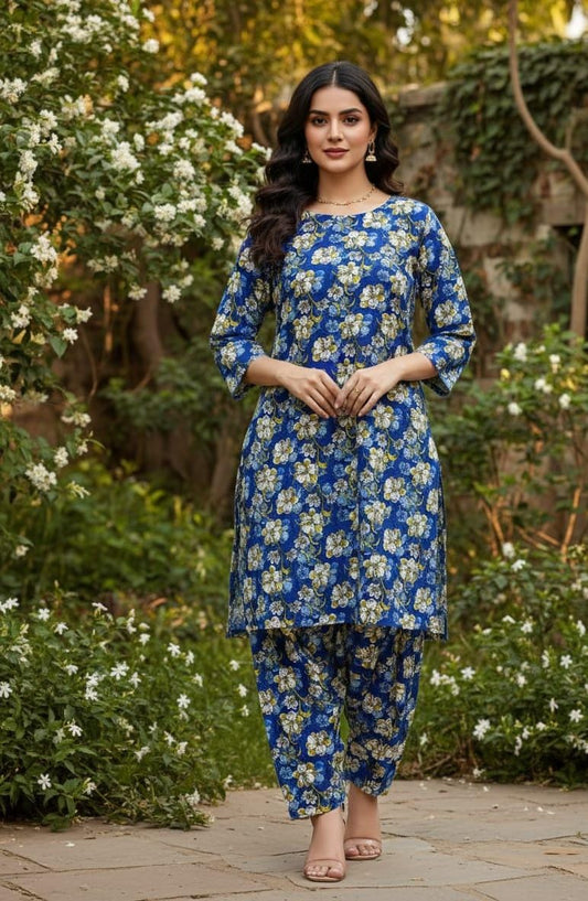 2 Pcs Ladies Suit  Des  105