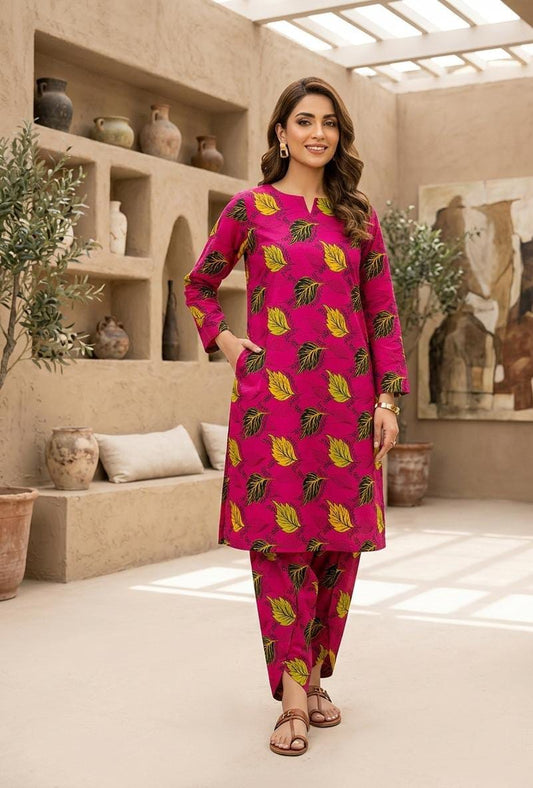 2 Pcs Ladies Suit  Des  105