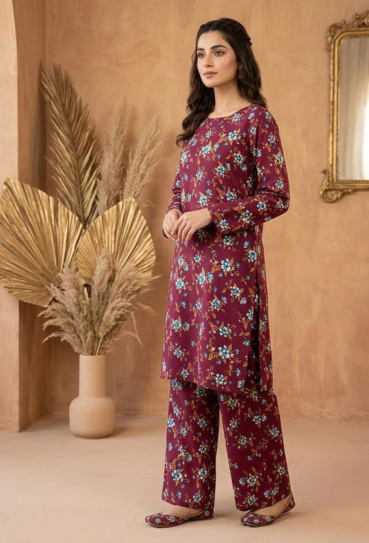 2 Pcs Ladies Suit  Des  107