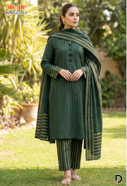 3pc Multani Susi Khaadi (Green)